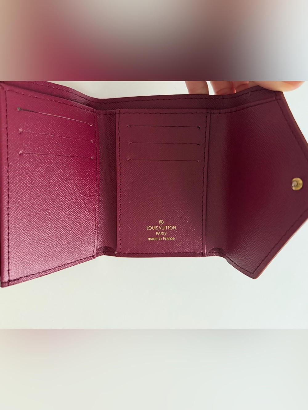 Burgundy Envelope Wallet - Picture 5 of 12